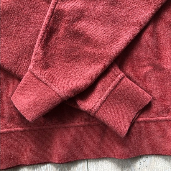 Kit and Ace Merino Wool Blend V Neck Sweater in Burnt Orange Size S - Picture 10 of 10